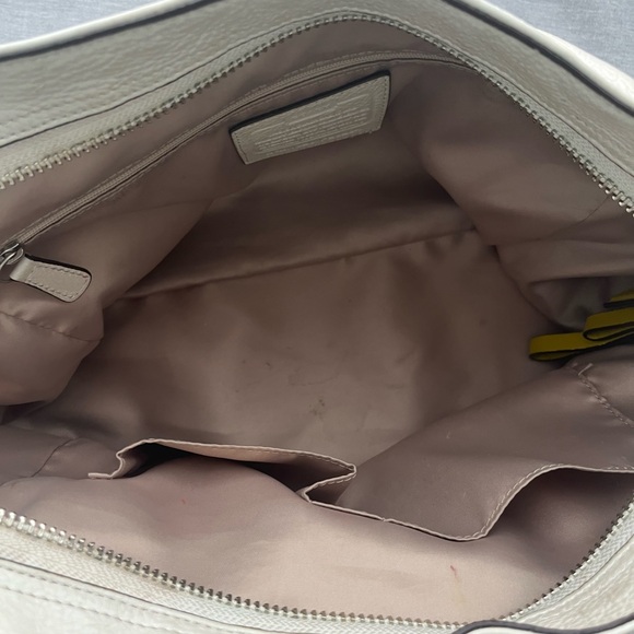 Coach Park Parchment Leather Satchel Carrie All Tote Bag - Picture 5 of 16